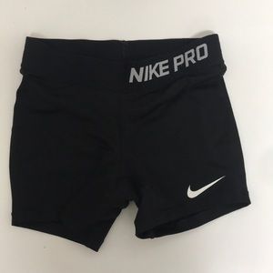 Black Nike Pro shorts